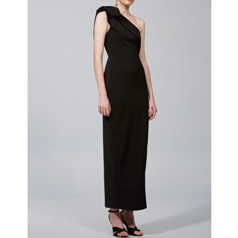 Keepsake The Label One-Shoulder Black Maxi Dress